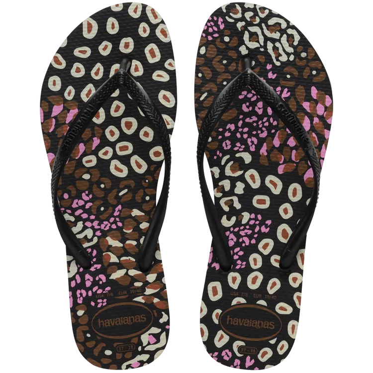 4103352 - SLIM ANIMALS SANDAL BLACK/PINK LEMONADE Flip Flops At Universal Studios