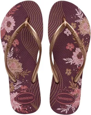 4132823 - SLIM ORGANIC PURPLE SOIL Jeans Flip Flops