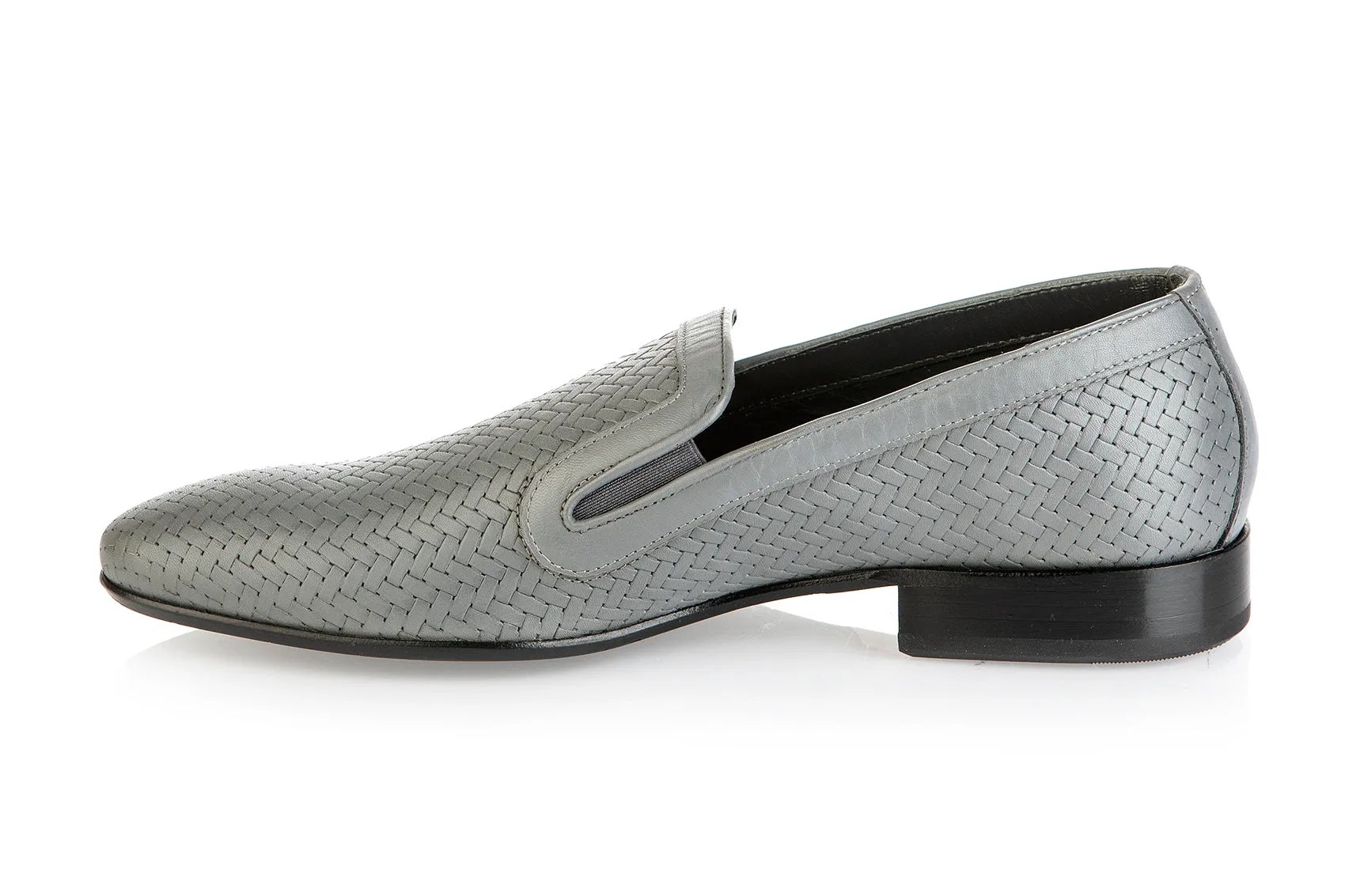 8504 Good Man Shoes / Gray Loafers Good For Walking