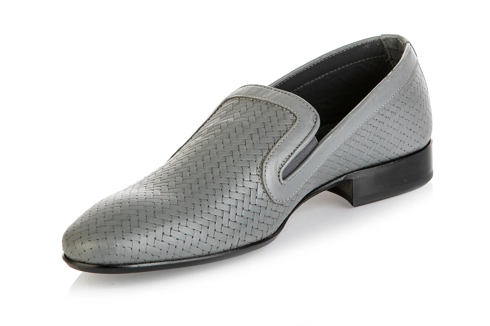 8504 Good Man Shoes / Gray Cordovan Penny Loafers