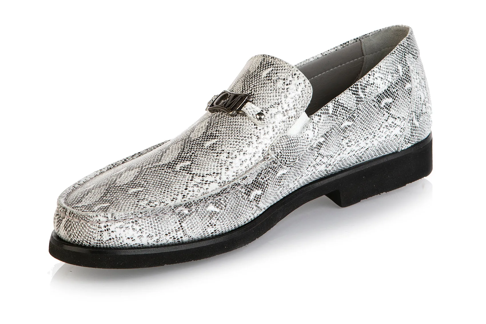 Loafers Santoni 8506 Good Man Shoes / Gray