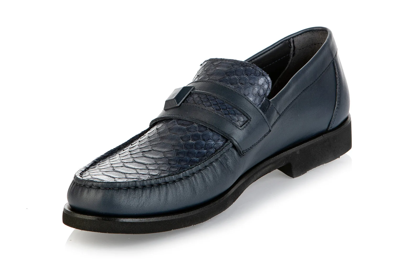 8508 Good Man Shoes / Blue Cheap Loafers