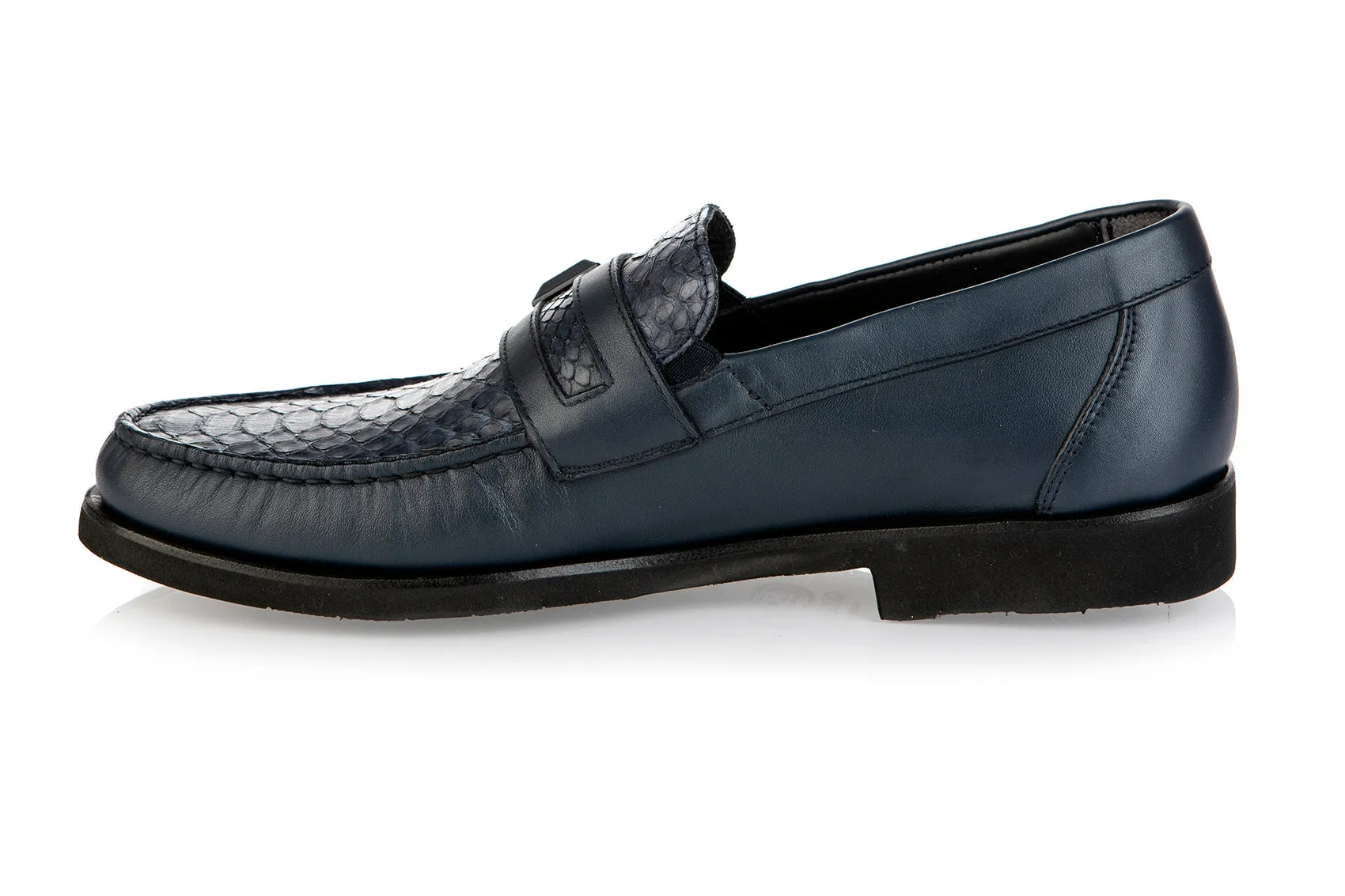 8508 Good Man Shoes / Blue Belgian Loafers Nyc