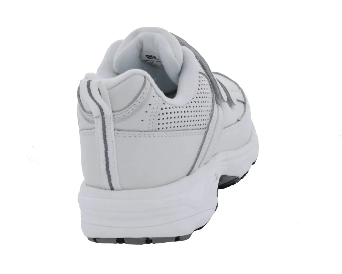 Drew Paige Women Athletic Shoe In White Calf