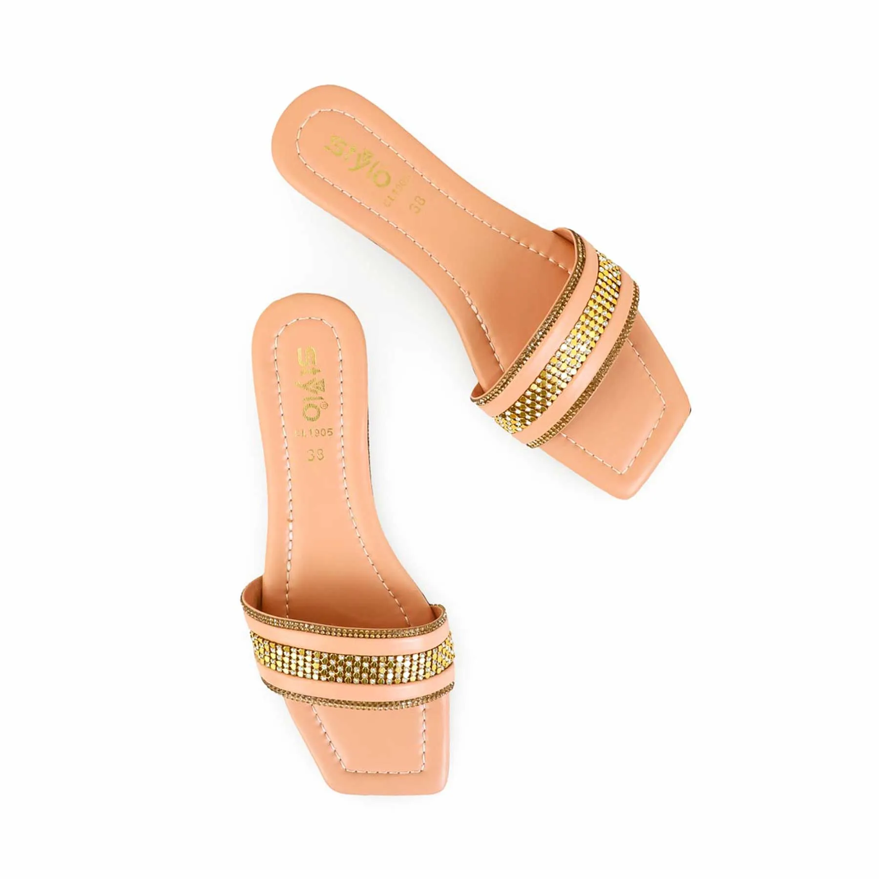 Smart Casual Work Shoes Peach Casual Slipper CL1905