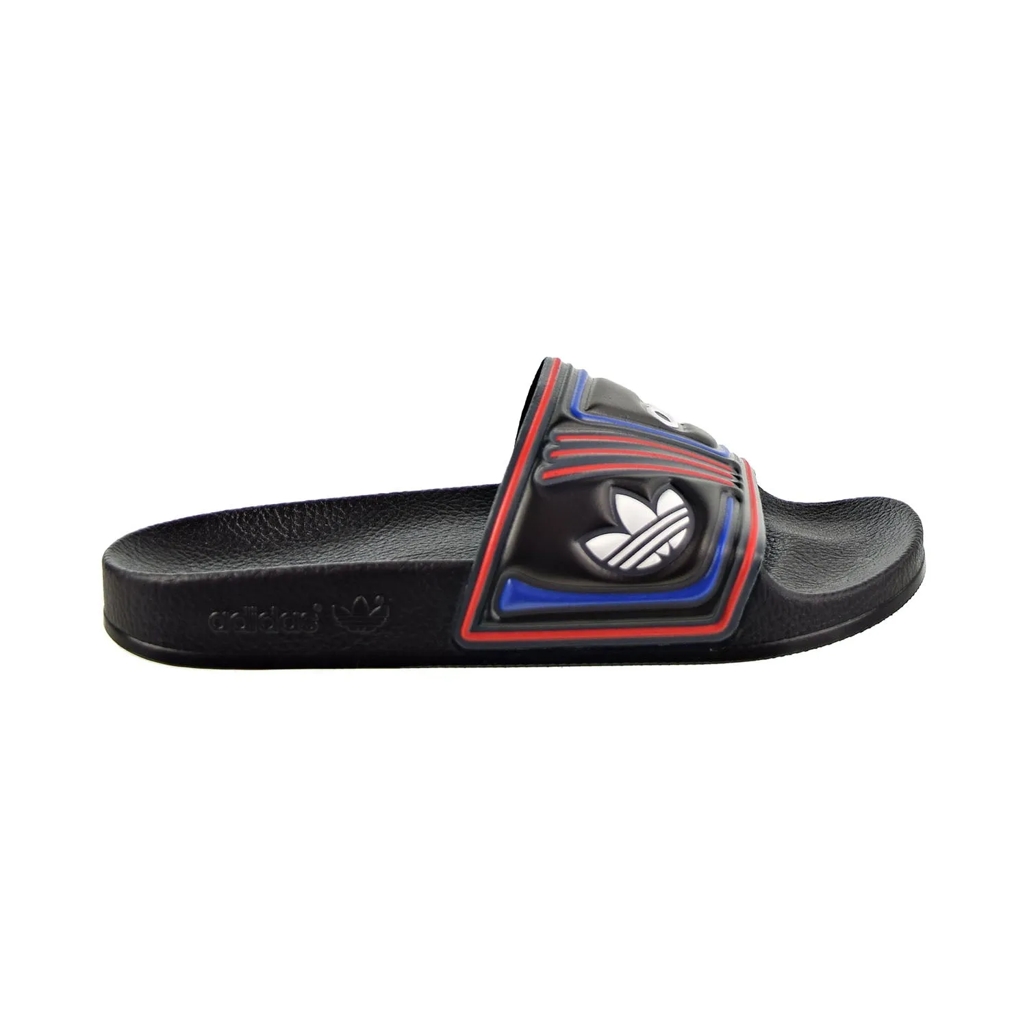 Adidas Adilette Men's Slides Core Black/Grey Six/Collegite Royal Slide Sandals With Arch Support