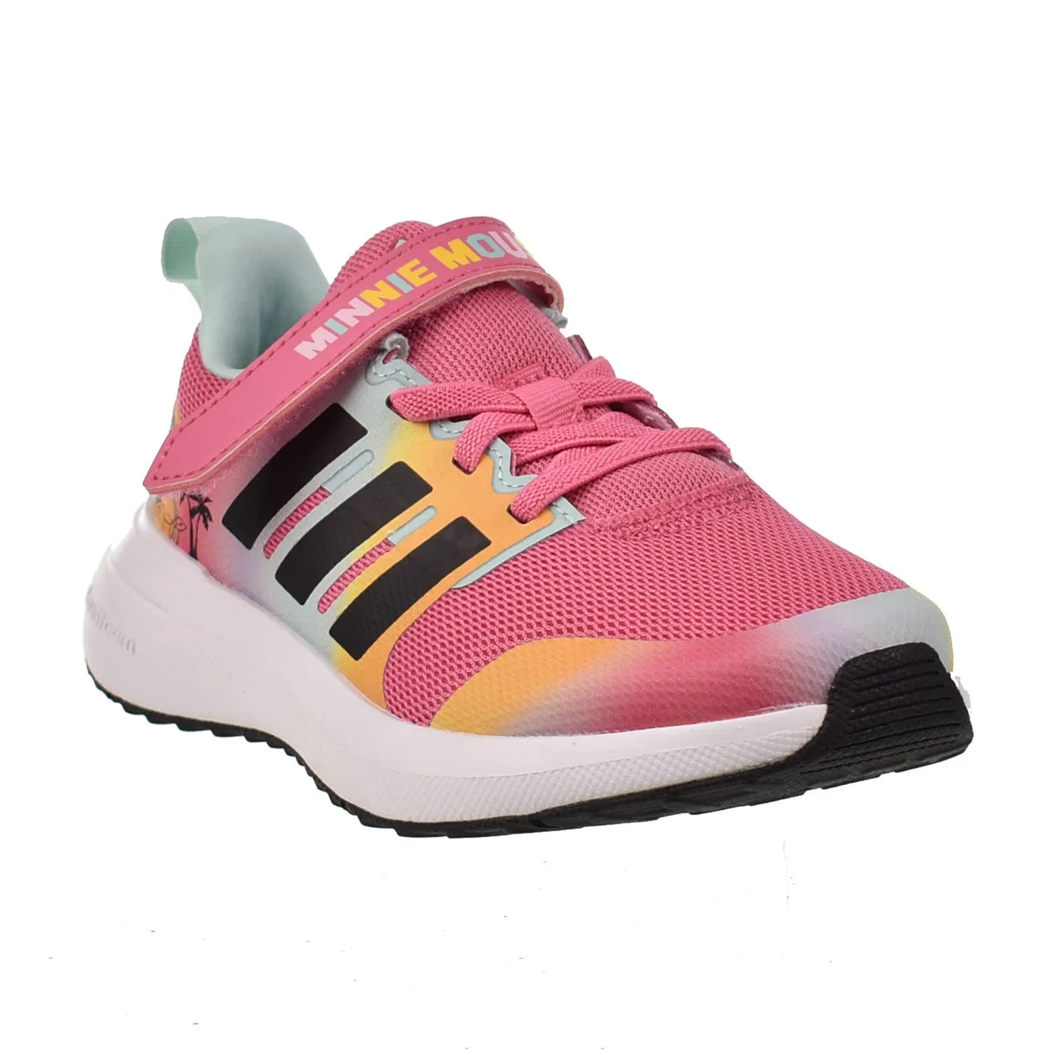 Adidas Fortarun x Disney C Little Kids' Shoes Pink Fusion-Core Black Comfy Casual Work Shoes
