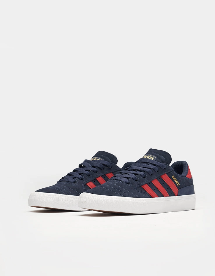 adidas Busenitz Vulc II Skate Shoes - Dark Blue/Better Scarlet/Gold Metallic Jcpenney Adidas Shoes