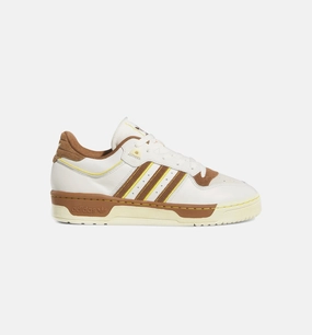 Adidas Running Shoes Cushioning Features Rivalry Low 86 Mens Lifestyle Shoe - White/Brown