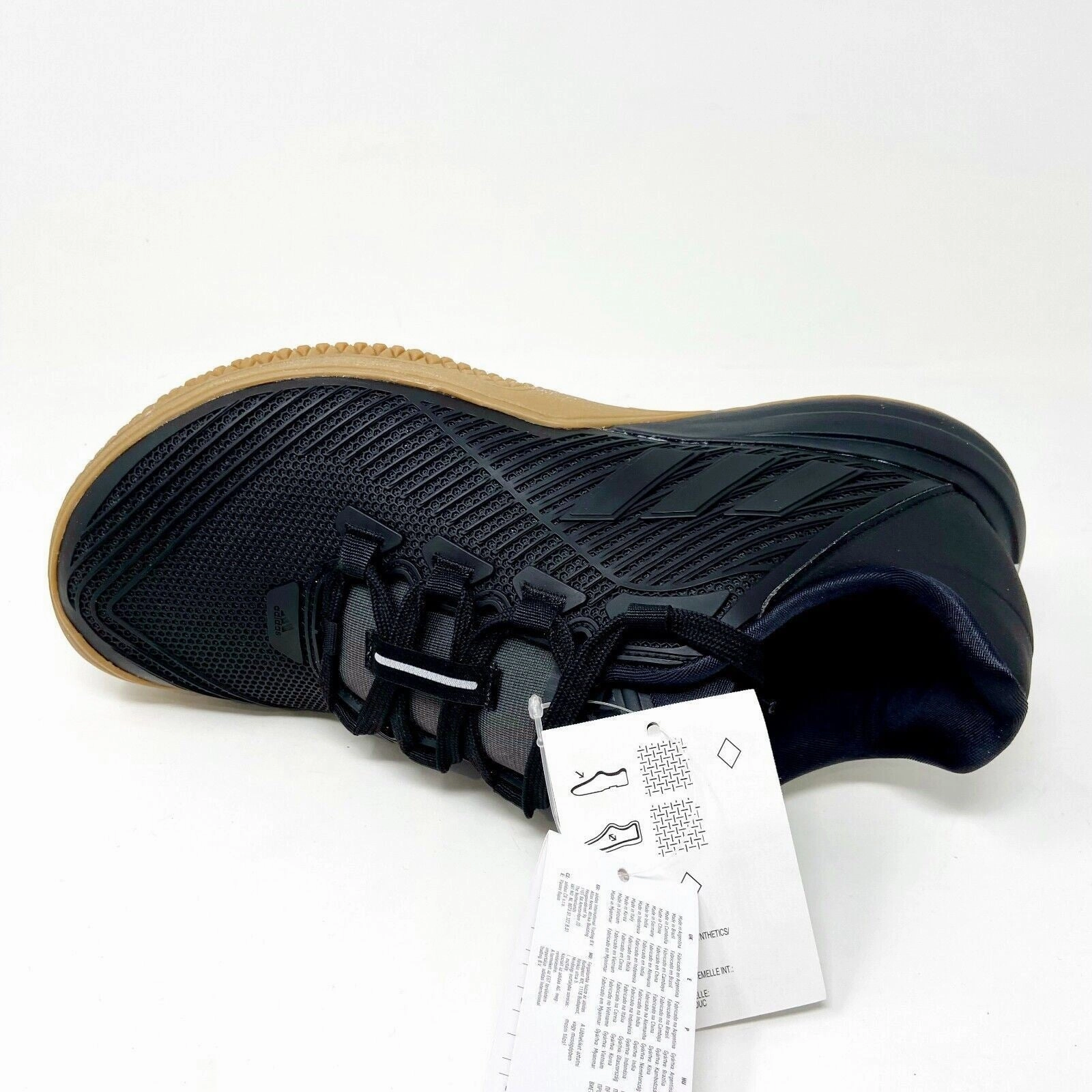 Adidas Vulcano Shoes Adidas CrazyPower TR Black White Gum Mens Size 8.5 Training Gym Shoes BA8931