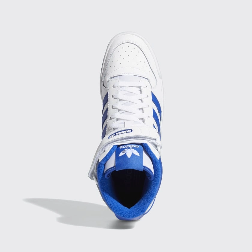 Adidas Forum Mid - Cloud White / Royal Blue Adidas Shoe Tester
