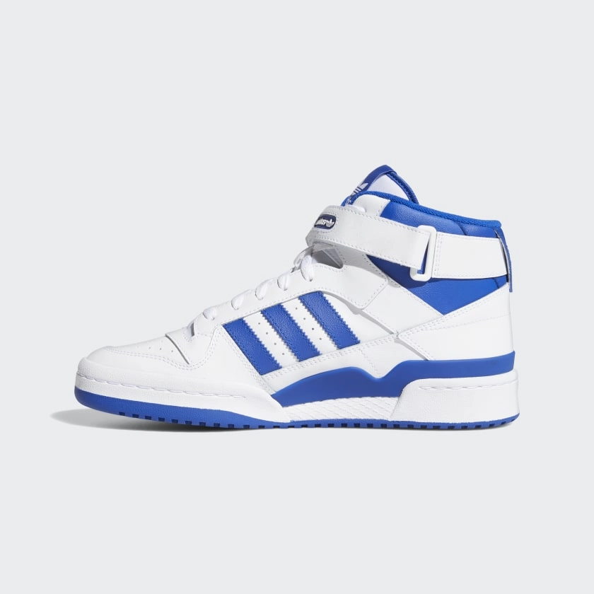 Adidas Forum Mid - Cloud White / Royal Blue Bape X Adidas Shoes
