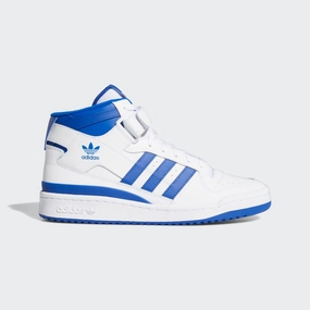 Adidas Spiked Golf Shoes Adidas Forum Mid - Cloud White / Royal Blue