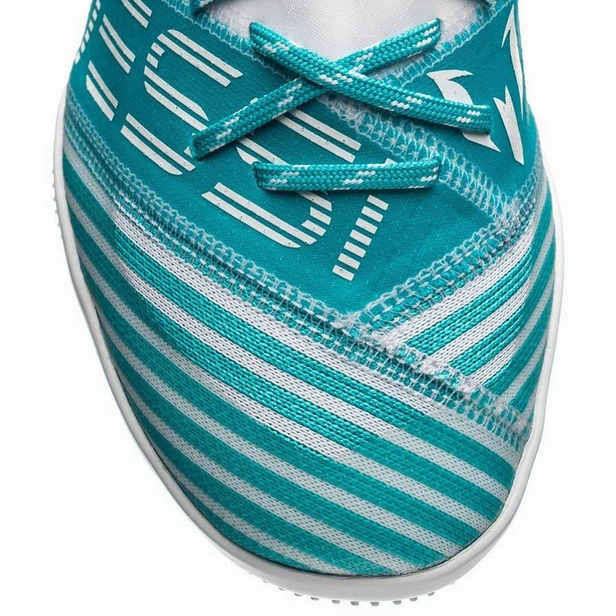 Adidas Weight Training Shoes adidas Nemeziz Messi Tango 17.3 IN Indoor Soccer Shoes - White/Legend Ink/Energy Blue