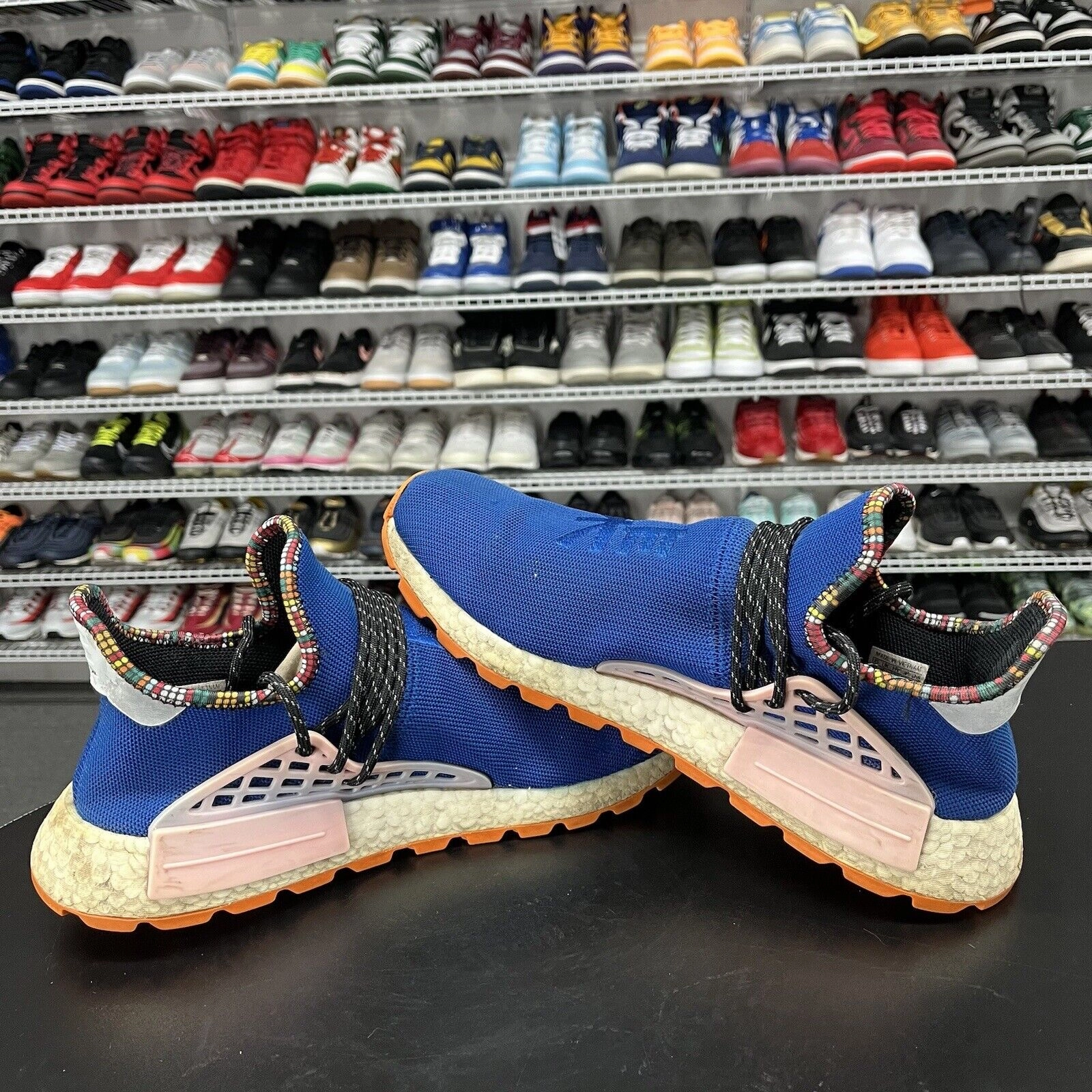 Adidas Ozelia Shoes Adidas NMD Hu Pharrell Inspiration Pack Powder Blue EE7579 Men Size 11 No Insole