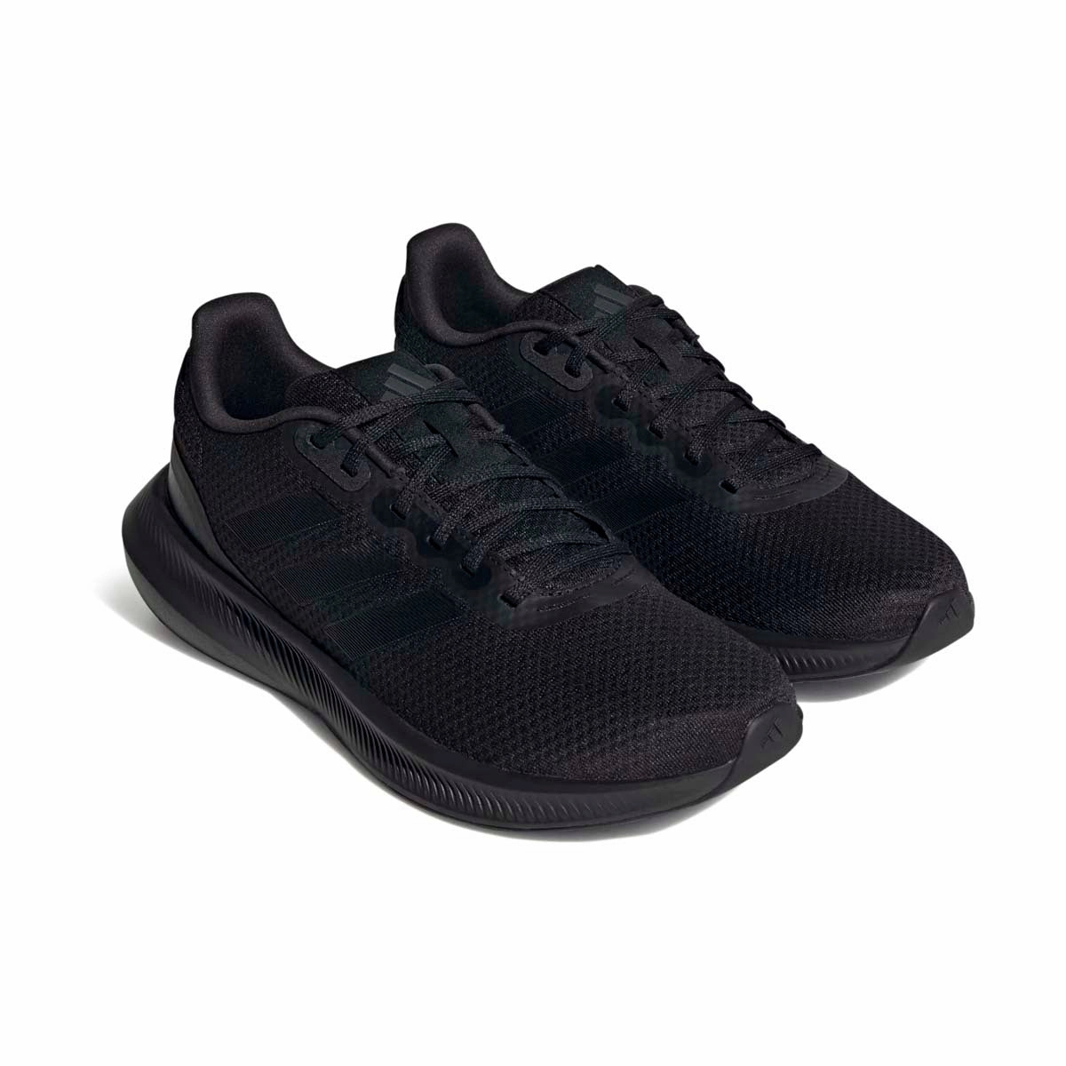 Adidas Primeknit Soccer Shoes Adidas Runfalcon Wide 3 'Core Black Carbon' Men's Shoes