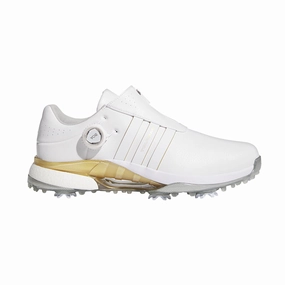 ADIDAS Tour360 BOA Men's Spiked Shoes (White/Gold) Adidas Cycling Shoes For Sale