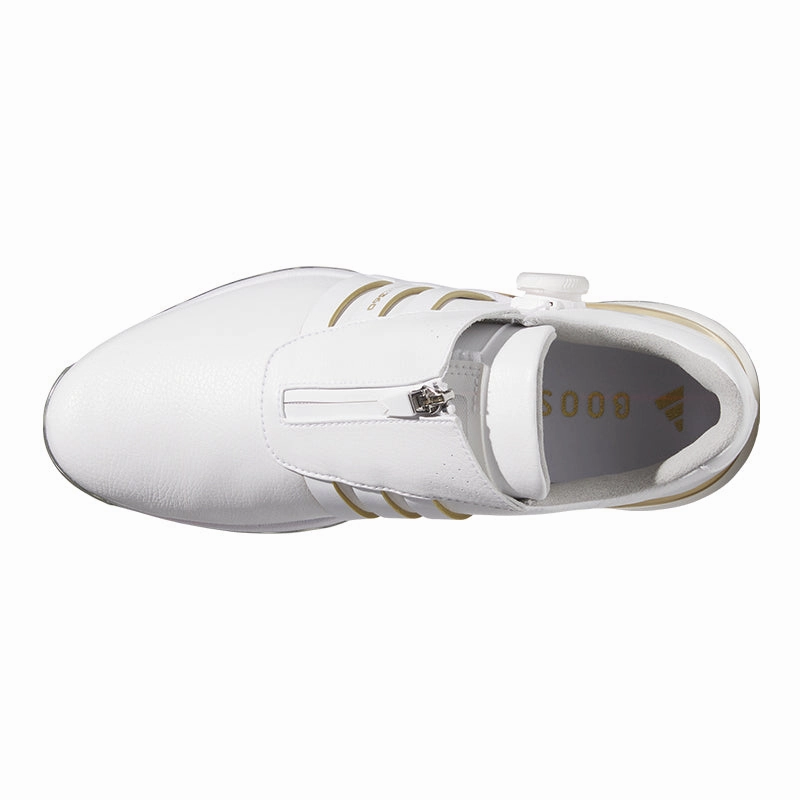 ADIDAS Tour360 BOA Men's Spiked Shoes (White/Gold) China Adidas Shoes