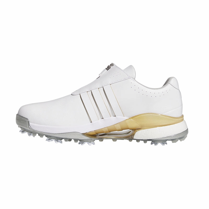 ADIDAS Tour360 BOA Men's Spiked Shoes (White/Gold) Vintage Adidas Shoes 90s