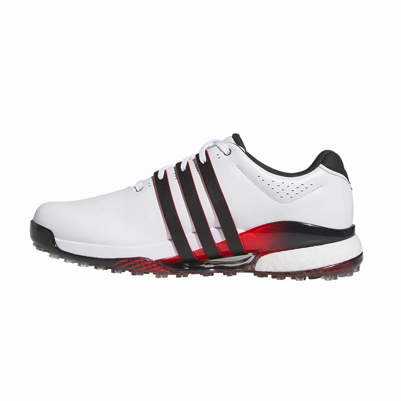 ADIDAS Tour360 25 Wide Men's Spikeless Shoes (White/Red/Navy) Big Shoes Adidas