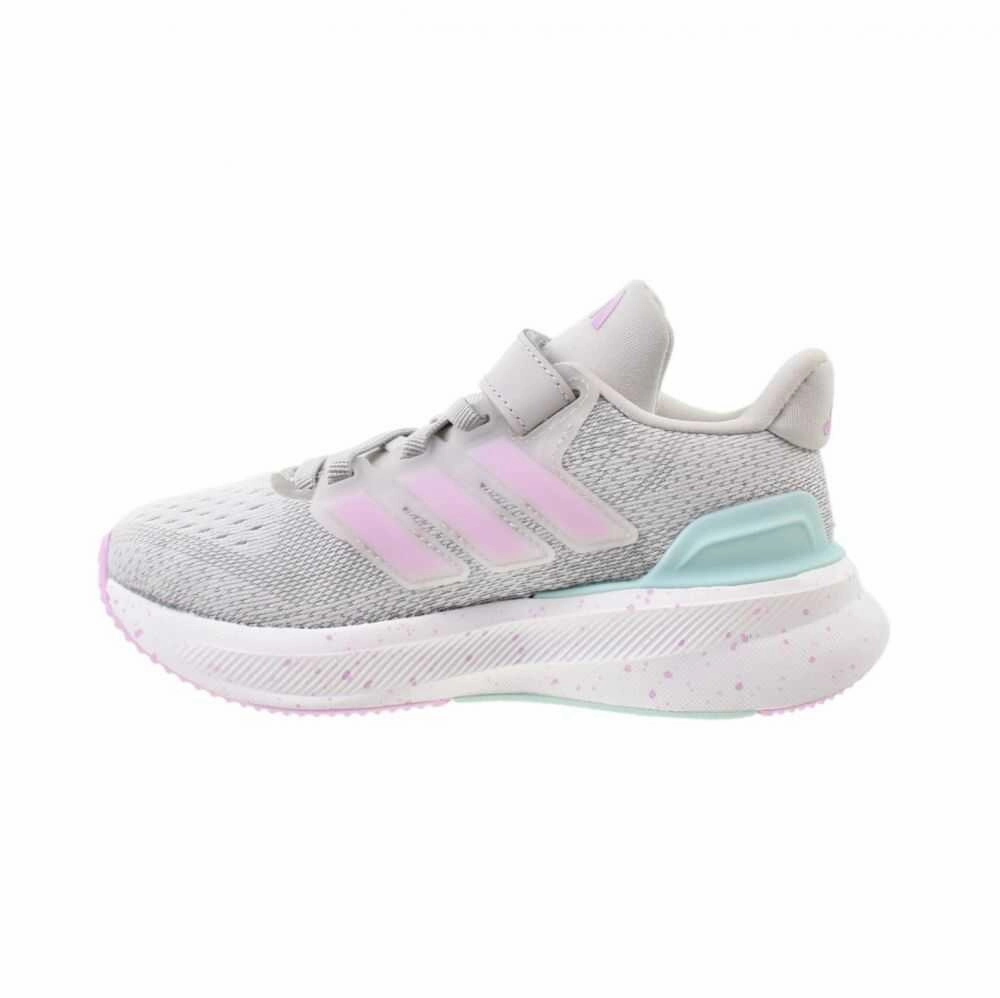 Adidas Ultrarun 5 EL C Little Kids' Shoes Grey/Bliss Lilac ih1525 Adidas Padel Sport Shoes