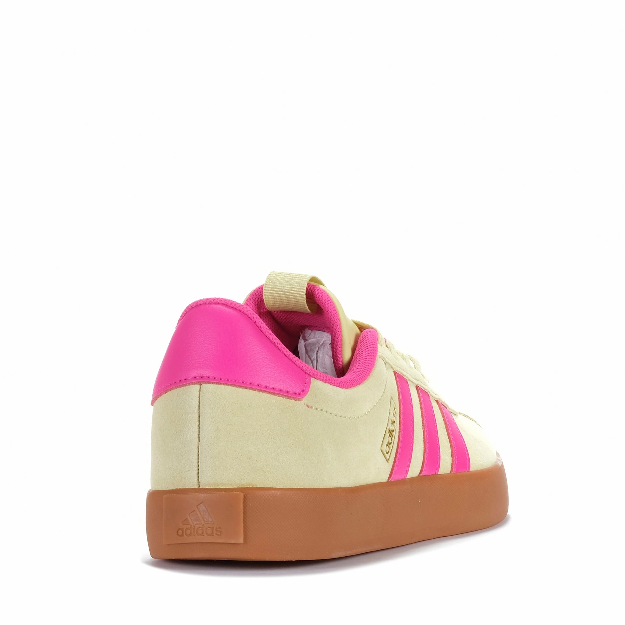 Adidas VL Court 3.0 Womens Powder Yellow/Pink Adidas Old Shoes