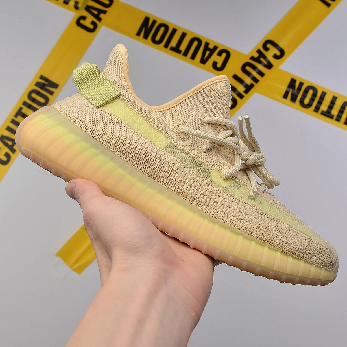 Running Adidas Shoes Yeezy Boost 350 V2 Flax Shoes