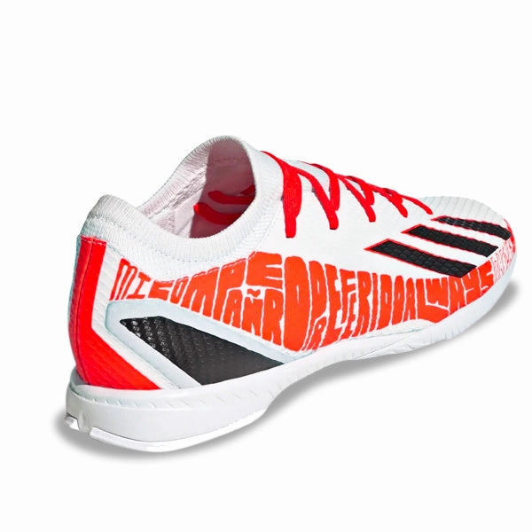 adidas X Speedportal Messi.3 Indoor Soccer Shoes (White/Solar Red) Shoes Like Adidas Samba
