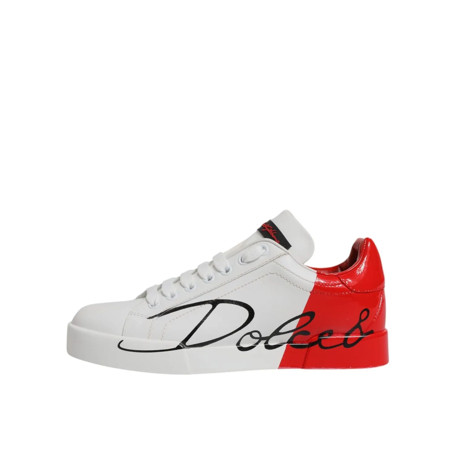 Dolce & Gabbana White Red Logo Portofino Sneakers Shoes Amiri Sneakers