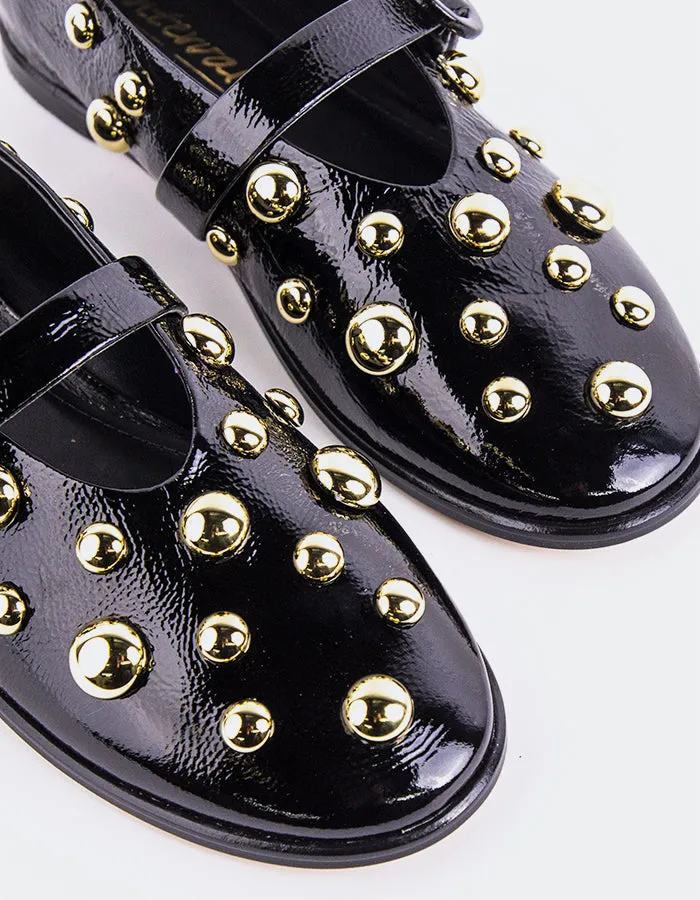 Pump Shoes Flat Aeloria Black Naplack