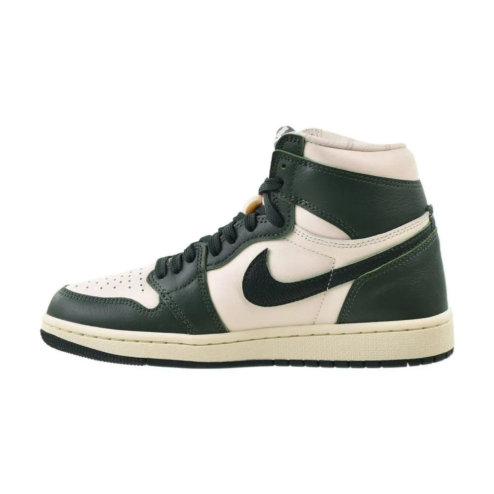 Casual Shoes Wide Feet Air Jordan 1 Retro Hi OG Women's Shoes Pale Ivory/Pro Green fd2596-101