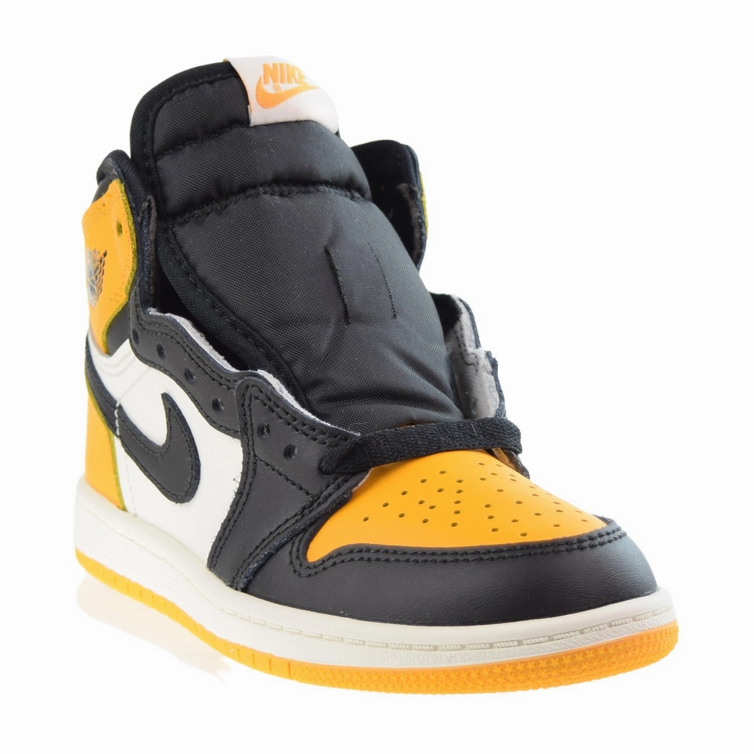 Air Jordan Retro 1 High OG (PS) Little Kids' Shoes Taxi-Black-Sail Asics Shoes For Pickleball