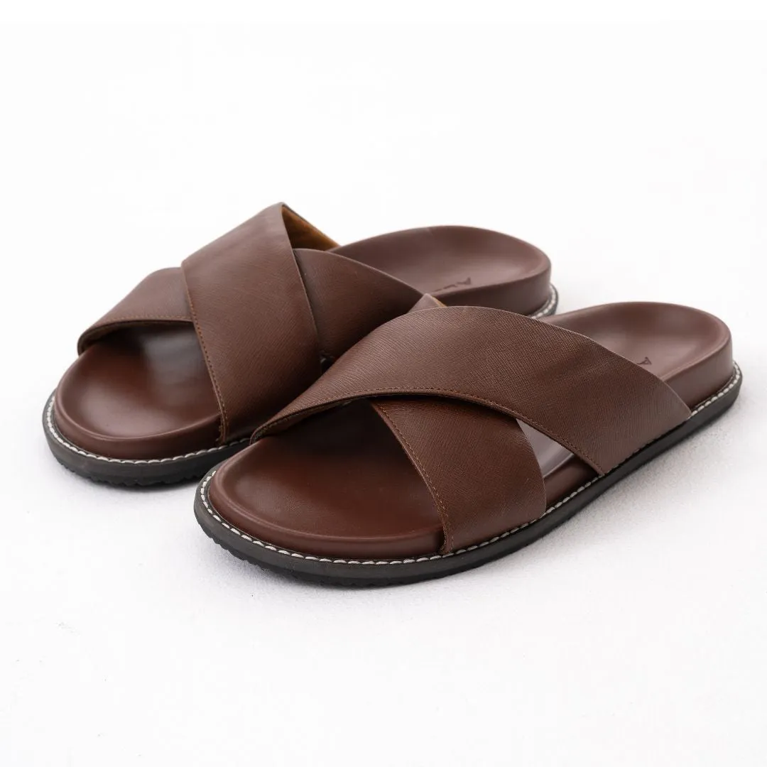 ALDO Mario Slide Sandal Men - TAN Slippers Moccasins