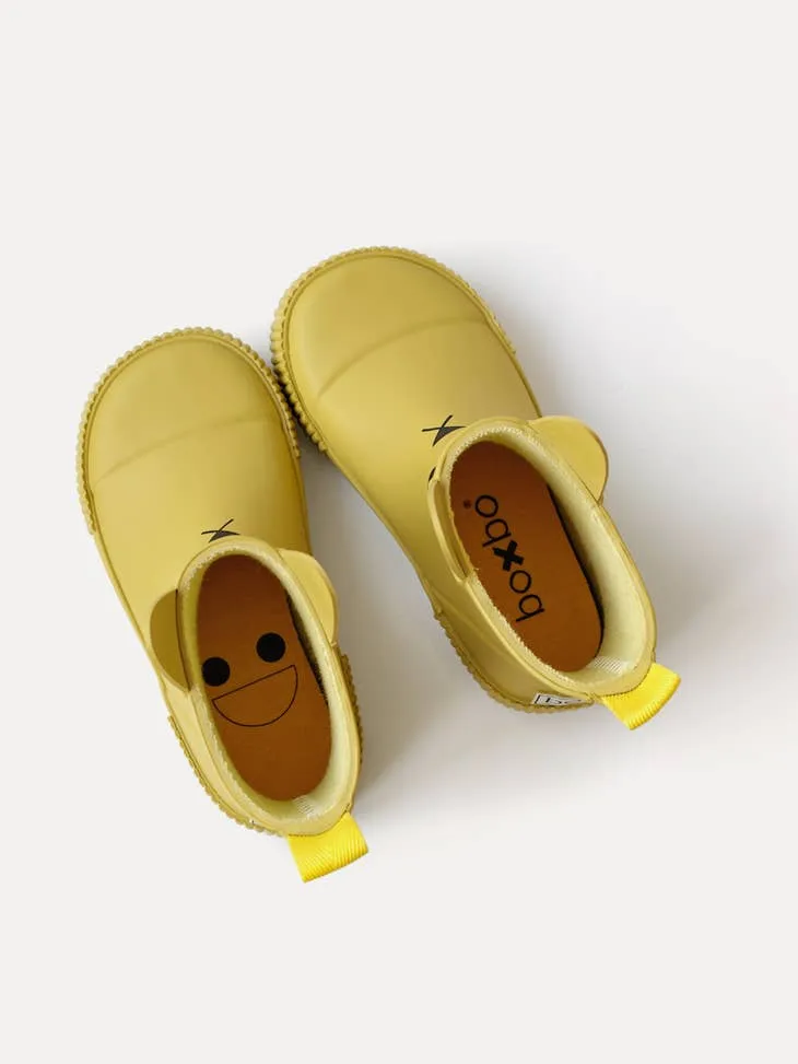 Boxbo Girl's Kerran Rain Boot, Mustard Casual Outdoor Shoes