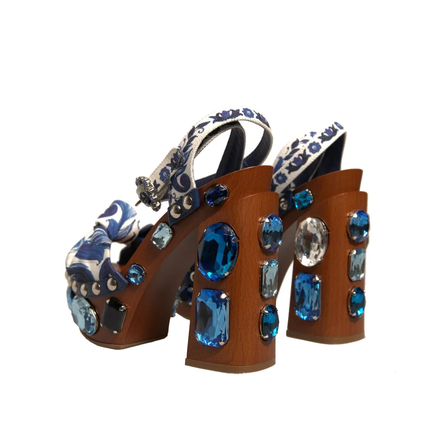 Most Comfortable Walking Sandals Dolce & Gabbana Multicolor Majolica Embellished Wedge Sandals Shoes