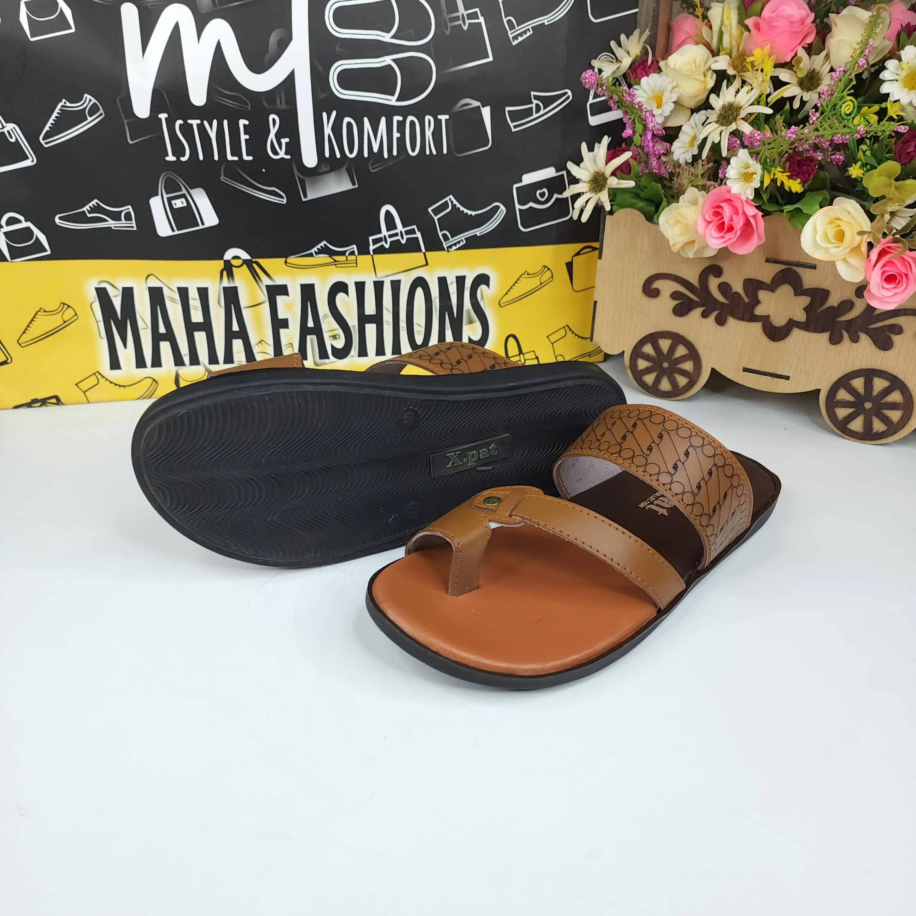 Easy To Crochet Slippers Men Camel Slippers