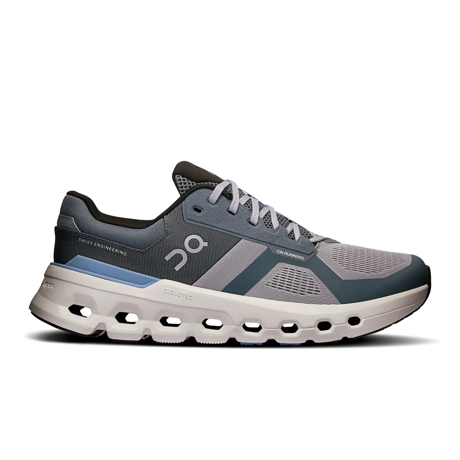 On Running Cloudrunner 2 Running Shoe (Men) - Alloy/Chambray Best Cushioning Running Shoes