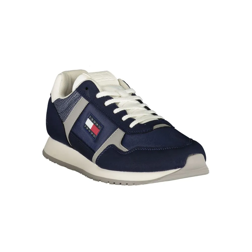 Leather Slip-on Shoes Casual Tommy Hilfiger Blue Polyester Men Sneaker