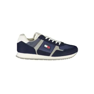 Beige Casual Shoes Tommy Hilfiger Blue Polyester Men Sneaker