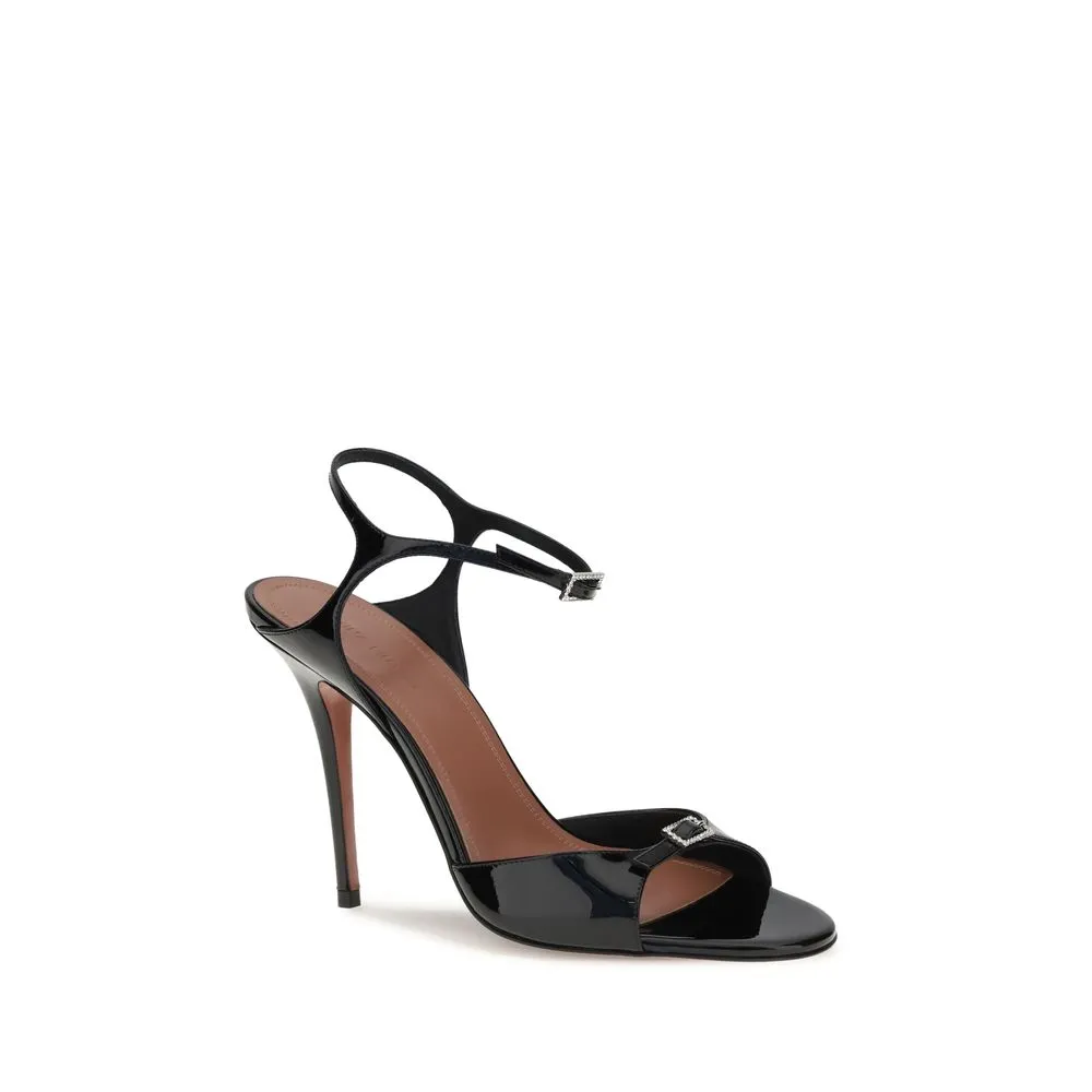 Hiking Sandals With Arch Support Amina Muaddi Black Calf Leather Bos Taurus Stiletto Heel Sandals