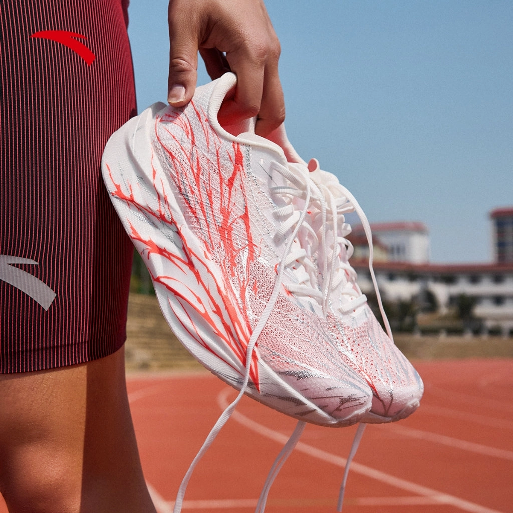 ANTA Men C202 6 Carbon Plate Running Shoes 1125B5575-2 -Papyrus White/Fluorescent Red/Silver (Kasut Larian Lelaki) Running Shoe Selector