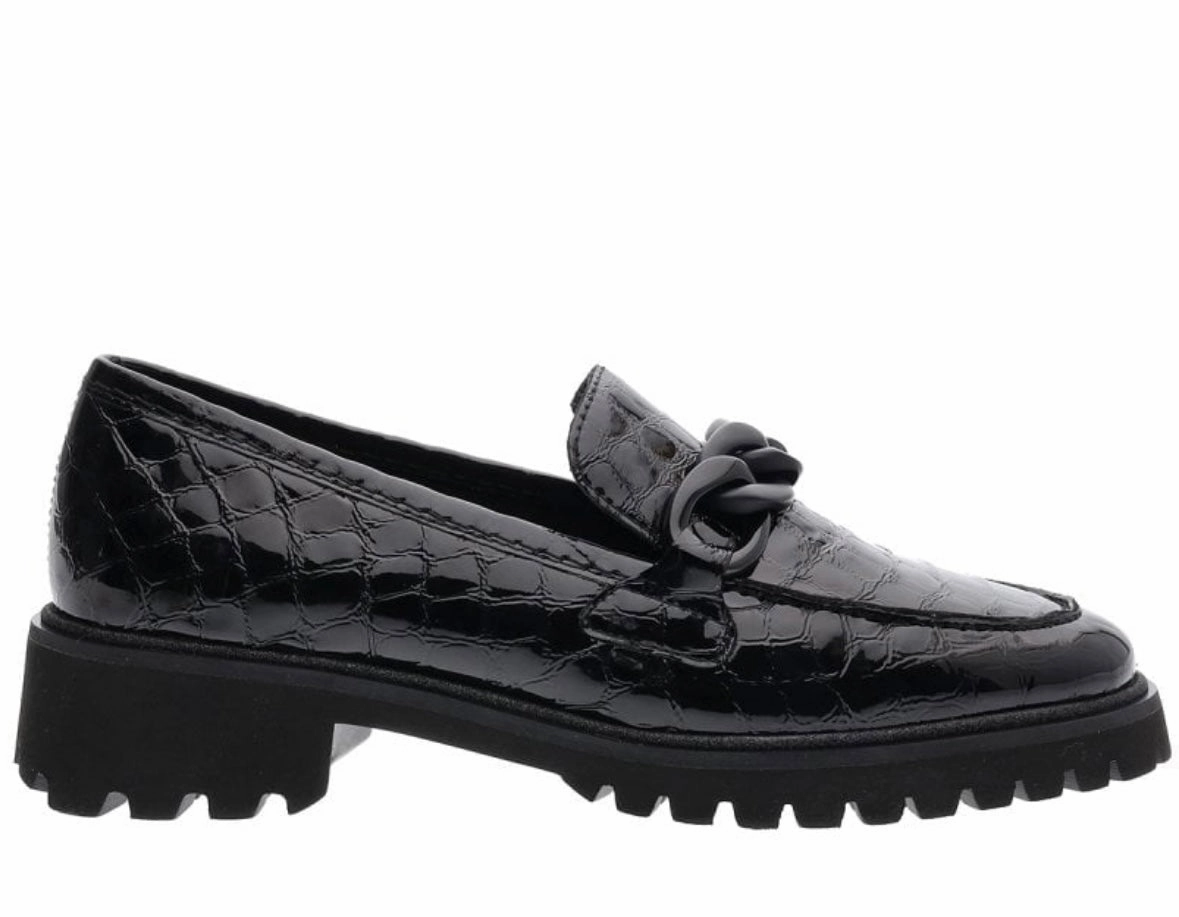 Penny Loafers Suede Ara Kent Croco Ladies Chunky Sole Loafer