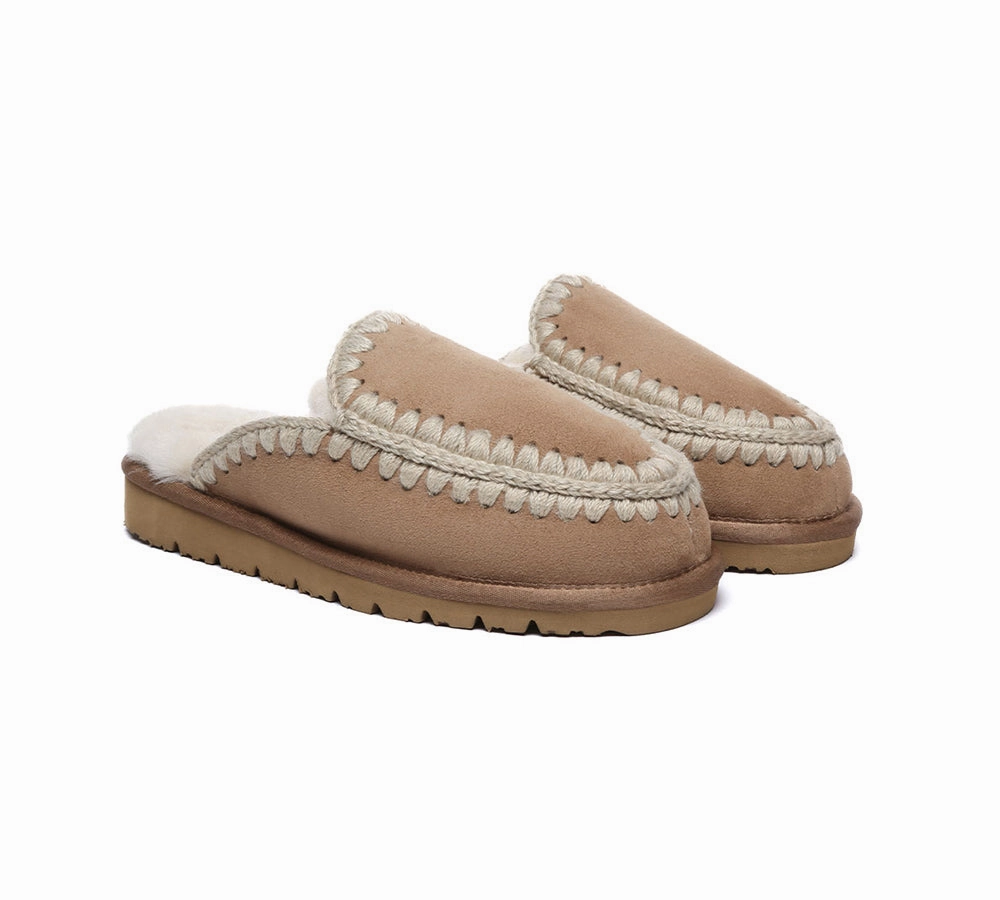 Ruby Slippers Images AUSTRALIAN SHEPHERD UGG Slippers Women Sheepskin Wool Knitted Sophia