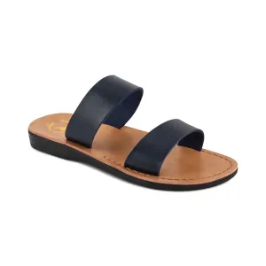 Sandals Royal Bahamian Resort Reviews Aviv Vegan - Leather Alternative Sandal | Blue