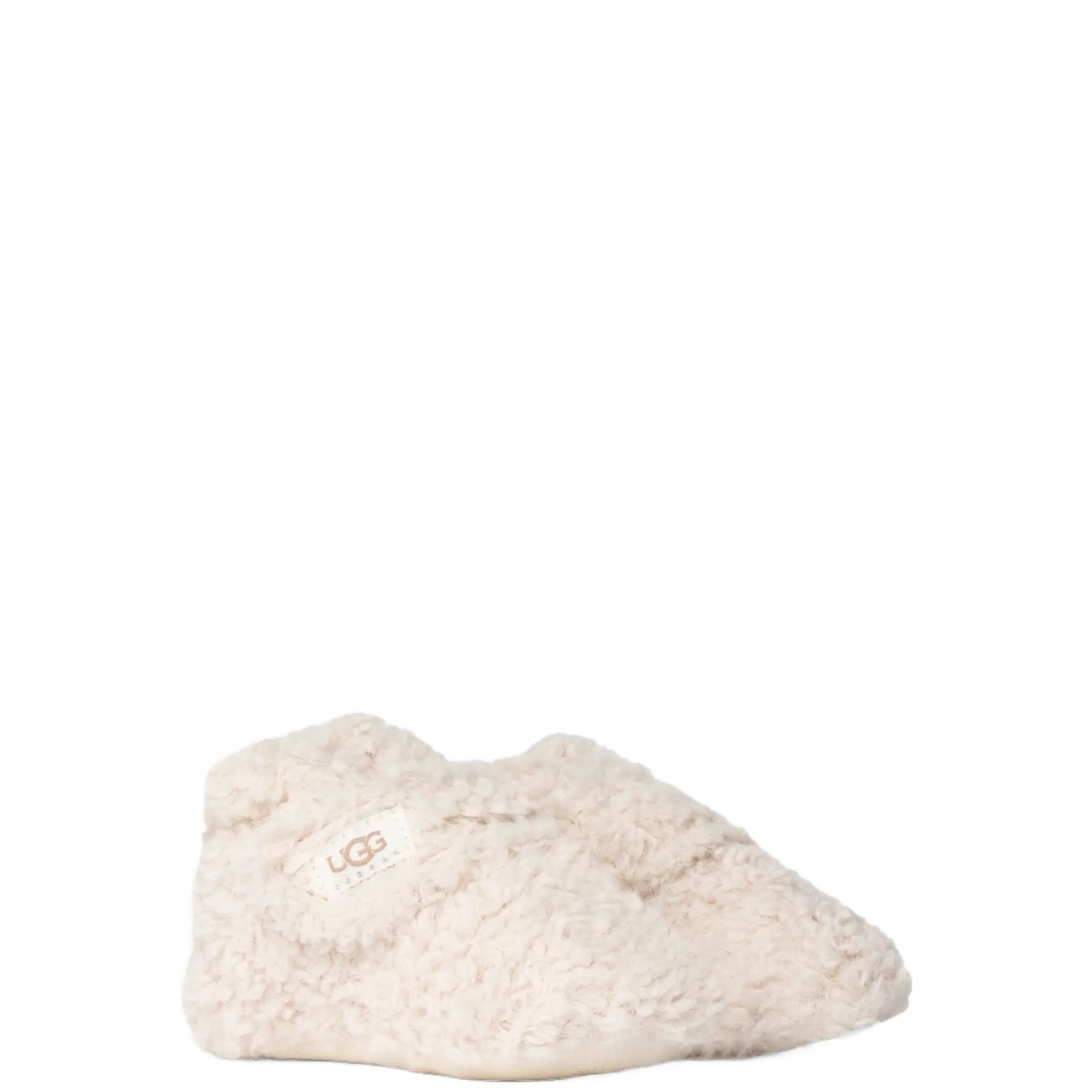 Avocado Slippers BABY BIXBEE NATURAL CURLY FAUX FUR
