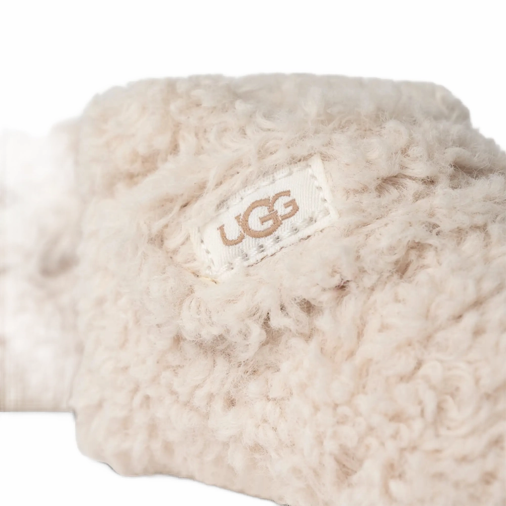 Calm Slide BABY BIXBEE NATURAL CURLY FAUX FUR
