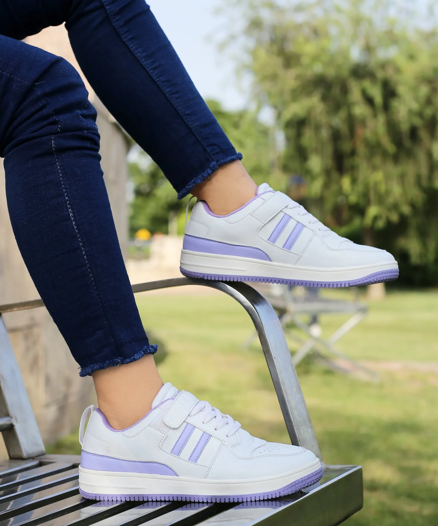 Sneakers By Number Bacca Bucci PHOENIX Low-Top Fashion Women's Sneakers with Hook & Loop Closure