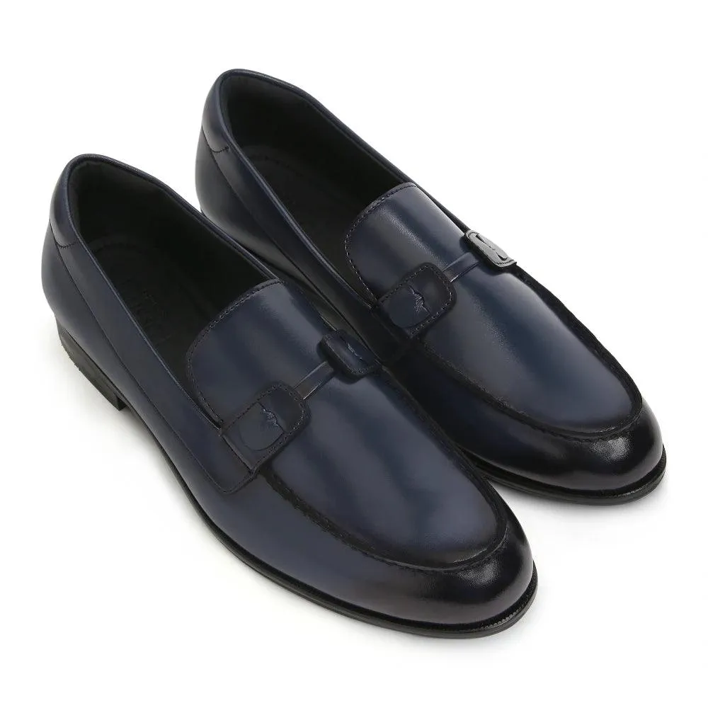 Baldwin - Blue Slip On Loafers Pearl