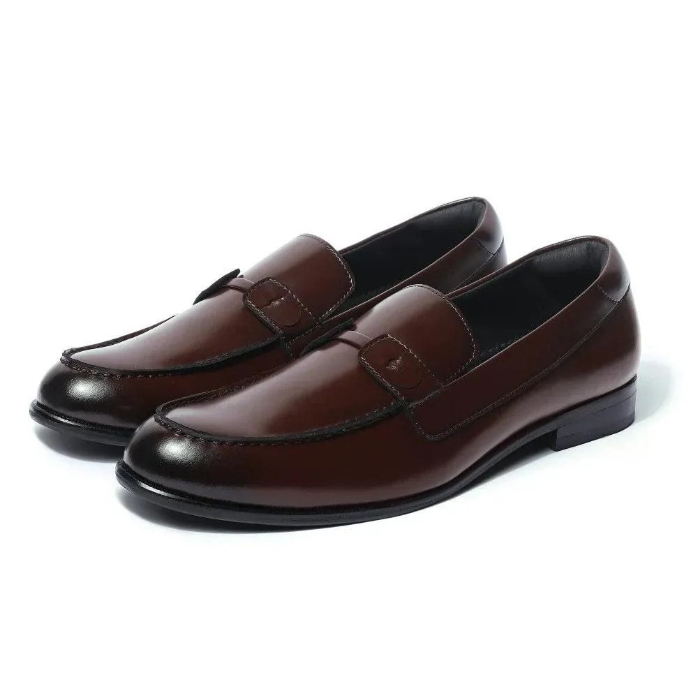Loafers With Penny Baldwin - Dark Tan Slip On