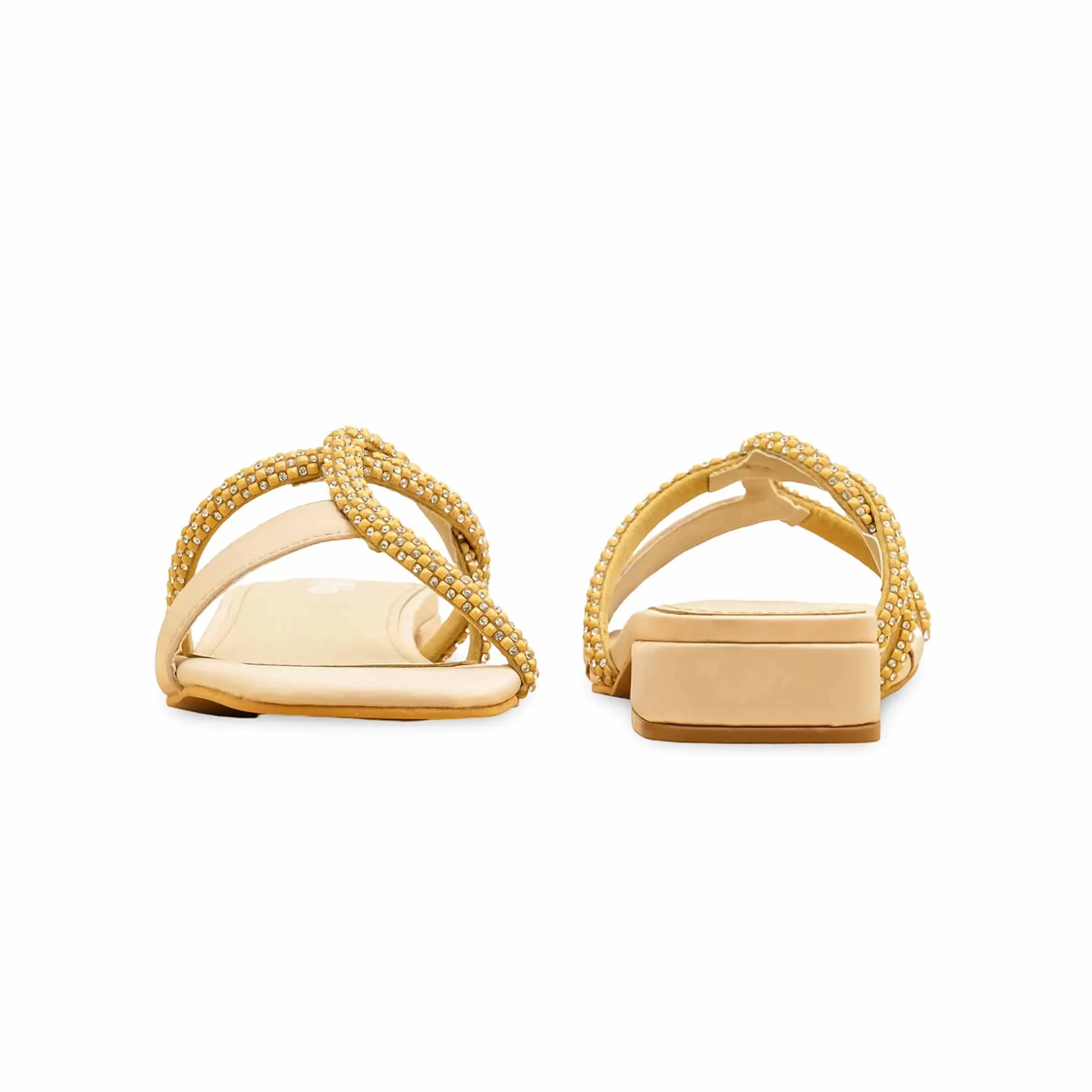 Nootkas Slippers Beige Formal Slipper For Women FRS007